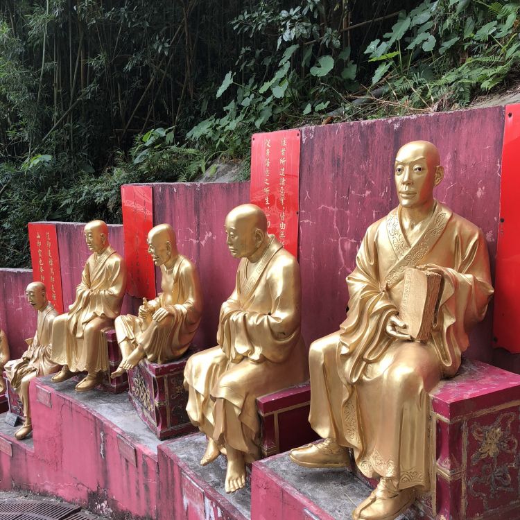 Statue, Sculpture, Séance, Temple, Moine. Wallpaper in 1772x1772 Resolution