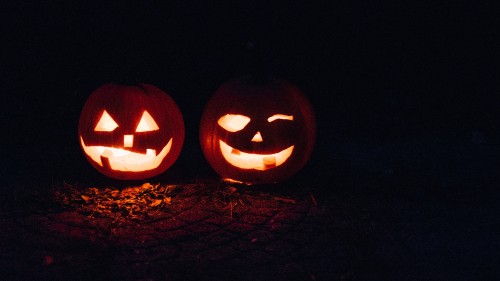 Image calabaza, orange, carving, Pumpkin, light