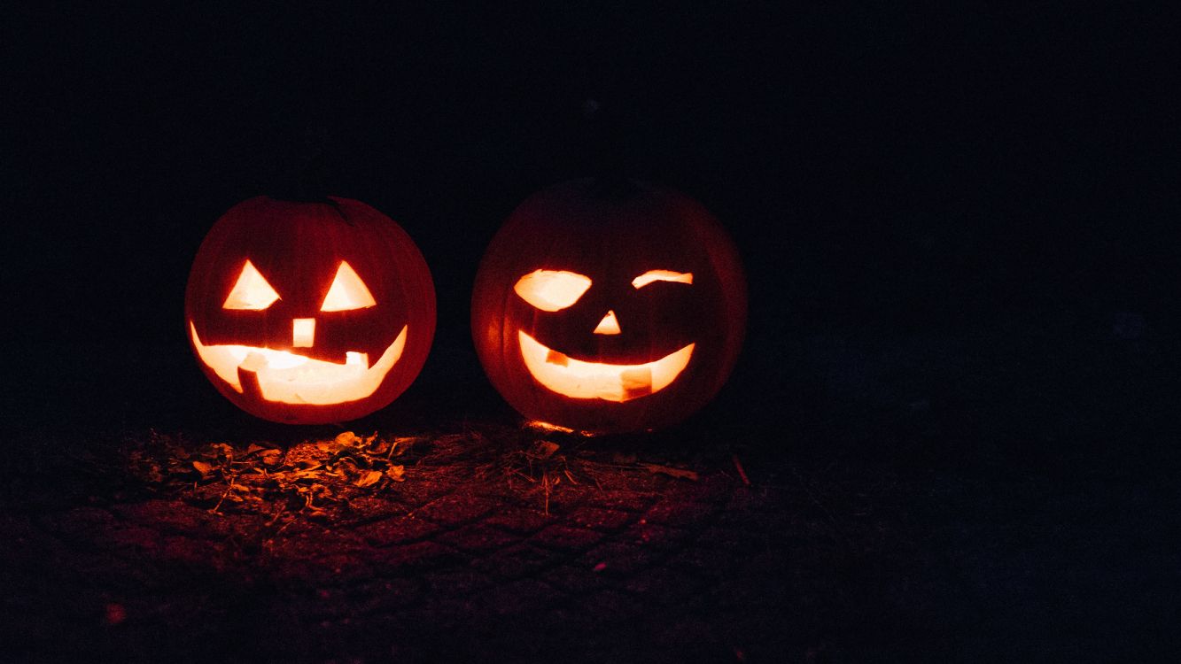 calabaza, orange, carving, Pumpkin, light