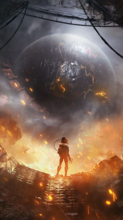 Art Conceptuel Science Fiction Planète, Art, la Science-fiction, L'art Numérique, Planète. Wallpaper in 2160x3840 Resolution