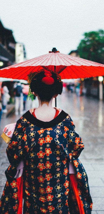 Image kyoto, Universal Studios Japan, building, dress, umbrella