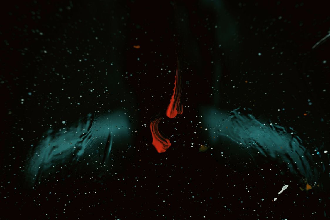 Lumière Bleue et Rouge Dans Une Pièce Sombre. Wallpaper in 3600x2400 Resolution