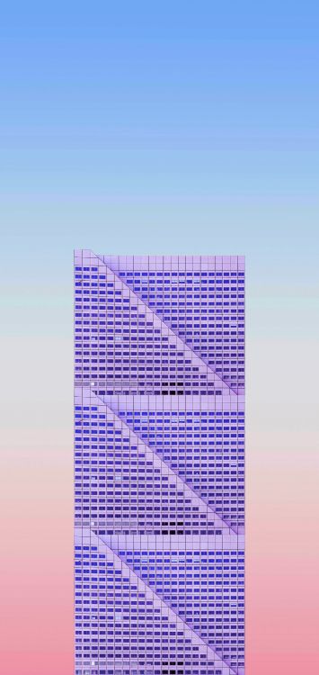 Architektur, Wach am Himmel Auf, Purpur, Azure, Rechteck. Wallpaper in 1516x3200 Resolution