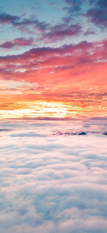 Image cloudy sunset, cloud, sunset, sunrise, atmosphere