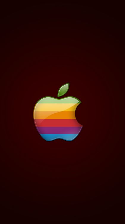 Logo, Fruits, McIntosh, Graphique, Aliment. Wallpaper in 2160x3840 Resolution