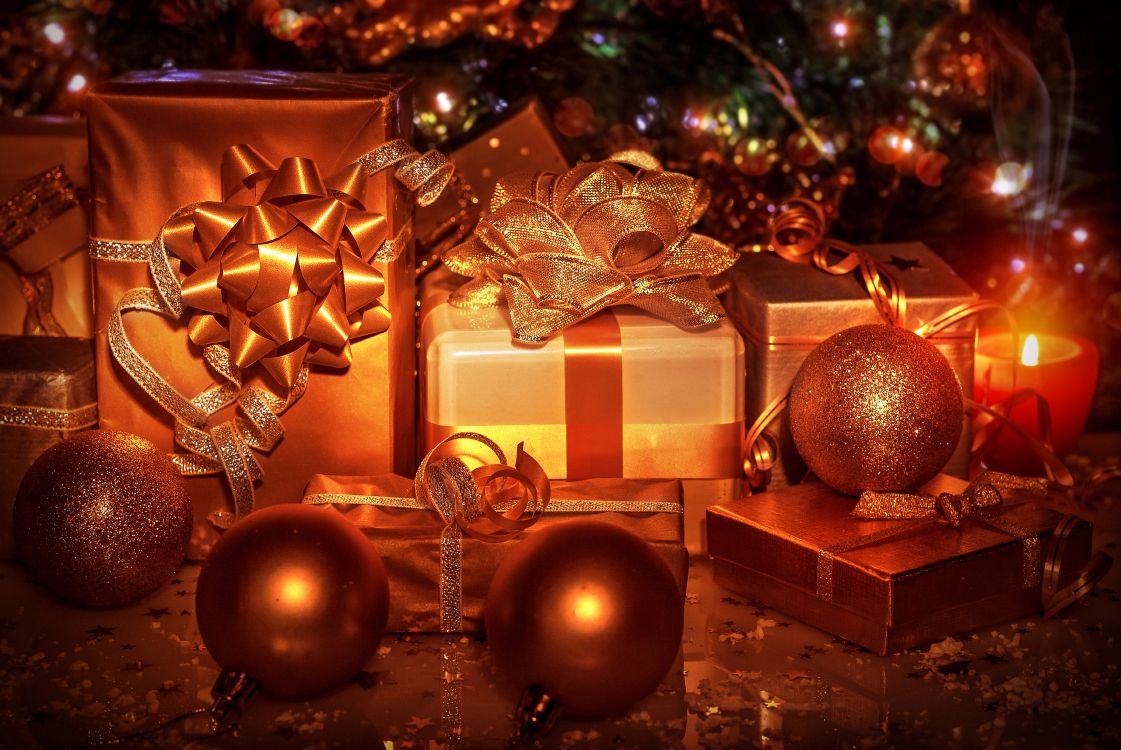 圣诞节那天, 圣诞节的装饰品, 圣诞树, 新的一年, 圣诞装饰 壁纸 7000x4680 允许