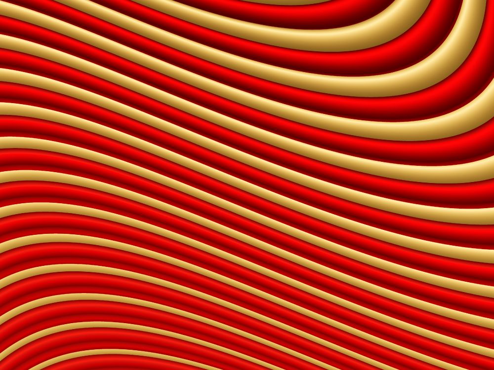 red and yellow striped textile