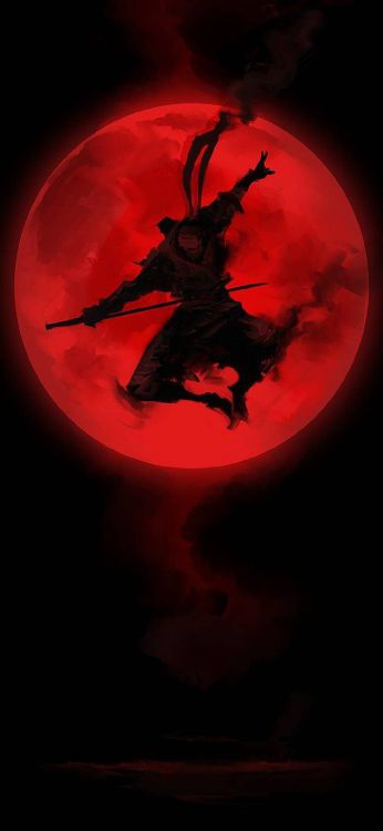 Samouraï, Ninjas, Art, Liquid, Objet Astronomique. Wallpaper in 1080x2340 Resolution