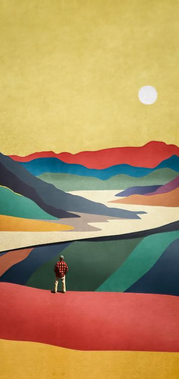 Artes Visuales, Pintura Acrílica, Ecorregión, Pintura, Montaña. Wallpaper in 1421x3000 Resolution