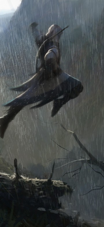 Image Assassins Creed III, assassins creed, forest, darkness, art