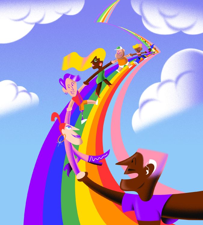 Caricatura, Android, Smartphone, Google Pixel, Android 12. Wallpaper in 2160x2400 Resolution