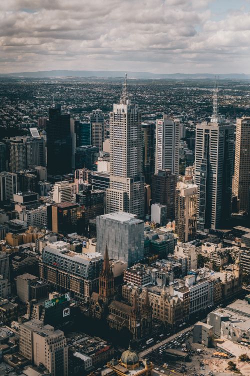 aerial view of city buildings during daytime