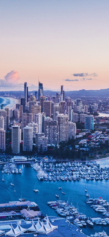Image gold coast, surfers paradise beach, gold coast broadwater, brisbane, south east queensland