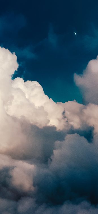 Atmosphère, la Journée, Azure, Cumulus, de Teintes et de Nuances. Wallpaper in 1420x3073 Resolution