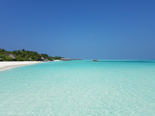 Image blue sea under blue sky during daytime