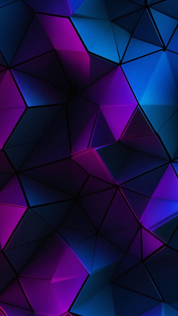 Image triangle, blue, pink, purple, symmetry