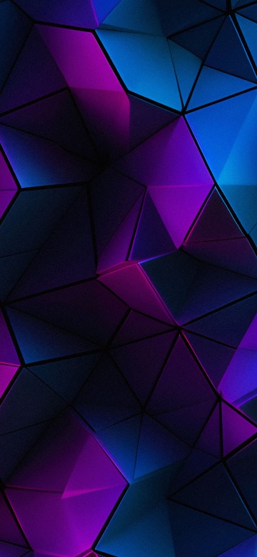 Image triangle, blue, pink, purple, symmetry