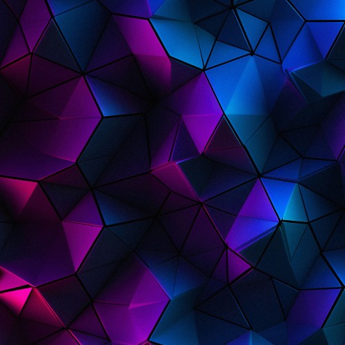 Image triangle, blue, pink, purple, symmetry
