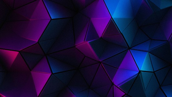 Image triangle, blue, pink, purple, symmetry