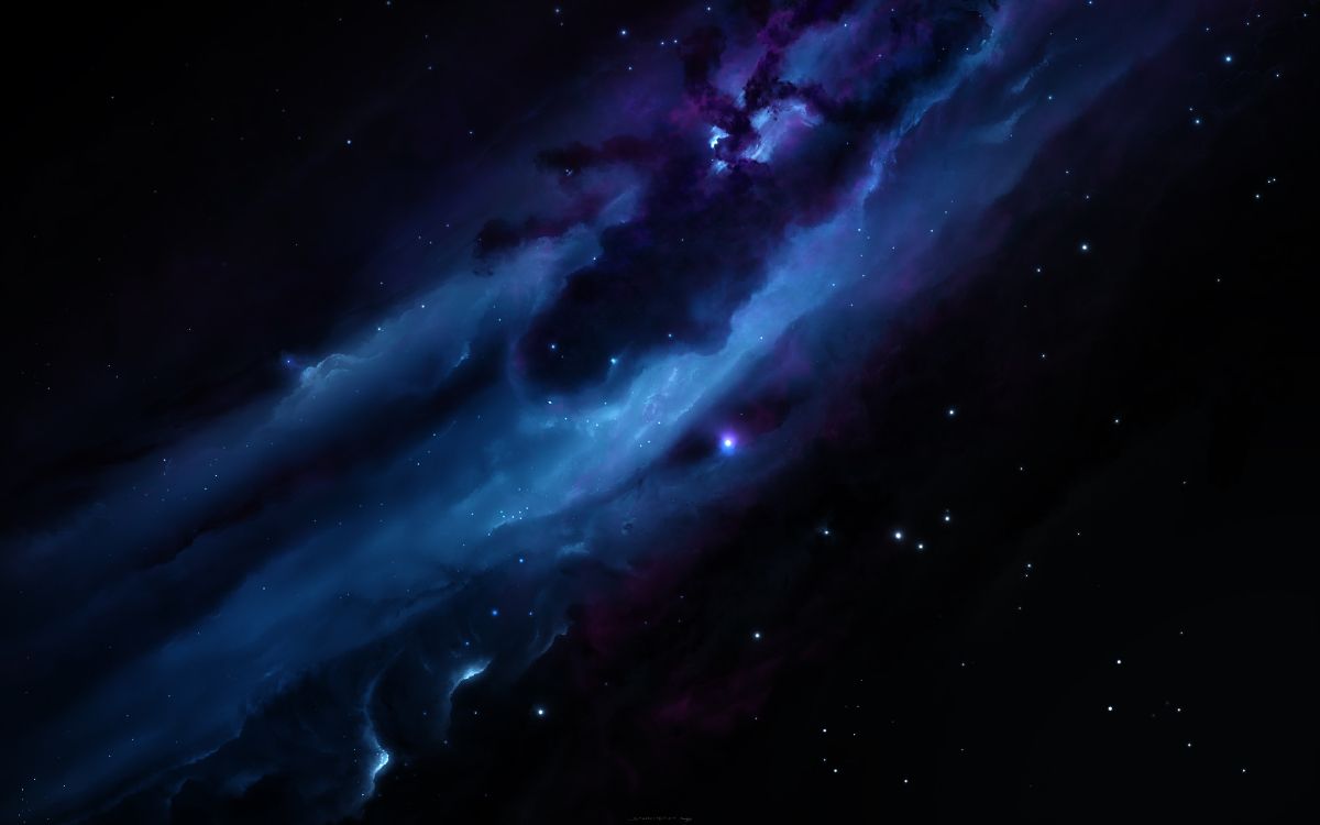 Ilustración de Galaxia Púrpura y Blanca. Wallpaper in 3840x2400 Resolution