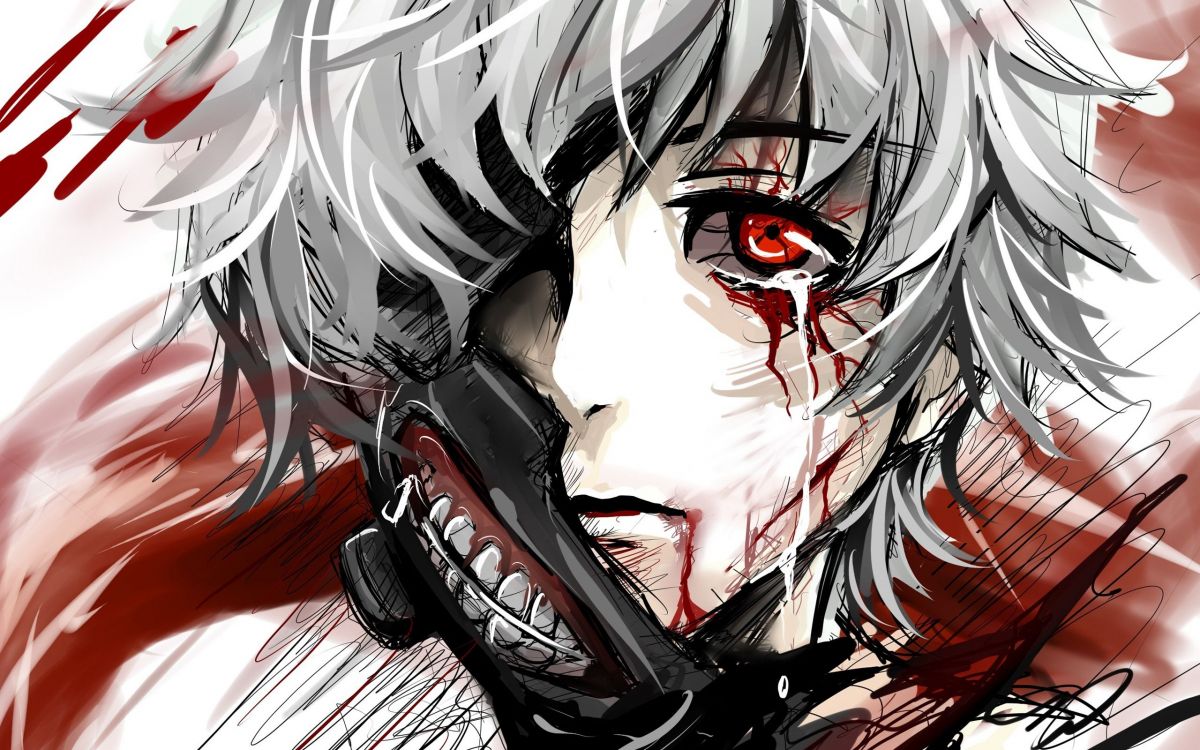 White Haired Male Anime Character. Wallpaper in 2560x1600 Resolution