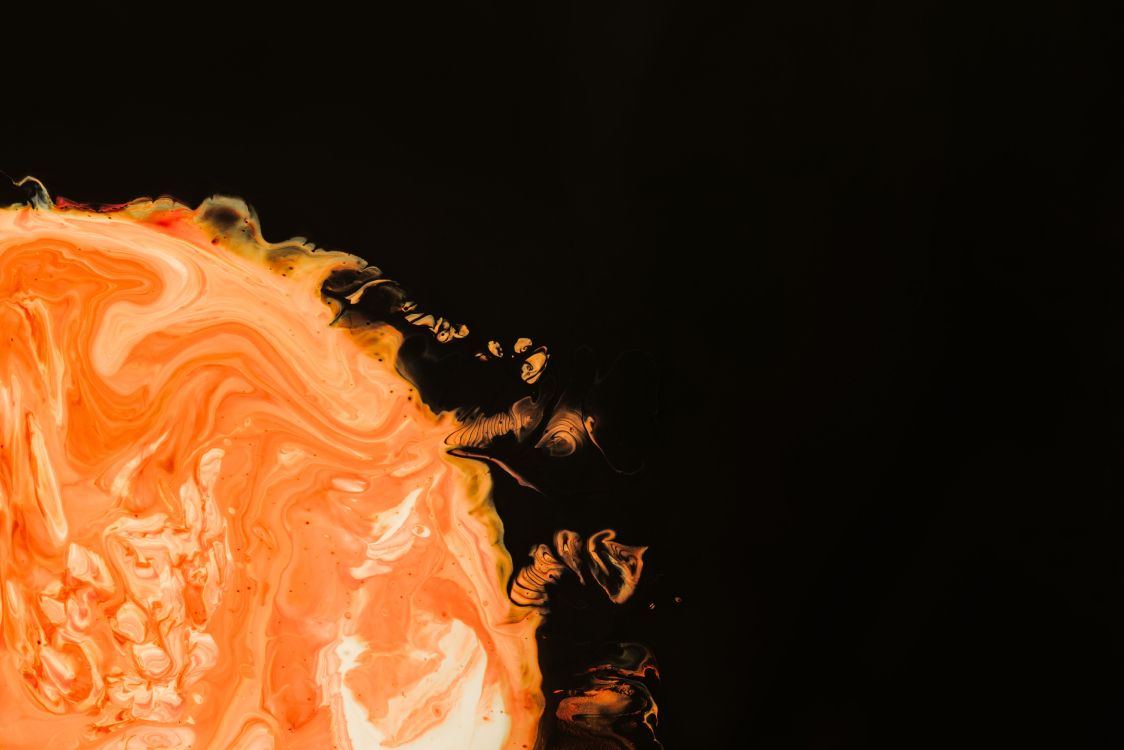 Illustration de Fumée Orange et Jaune. Wallpaper in 5995x3997 Resolution