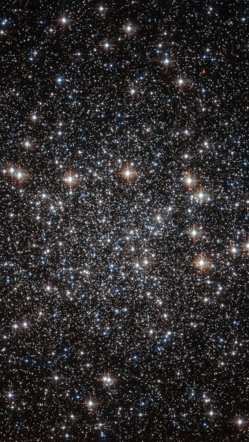 Image white and blue stars in the sky