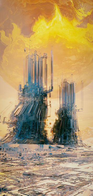 Urbe, Pintura de Arte, Pintura, Arte. Wallpaper in 1420x3000 Resolution