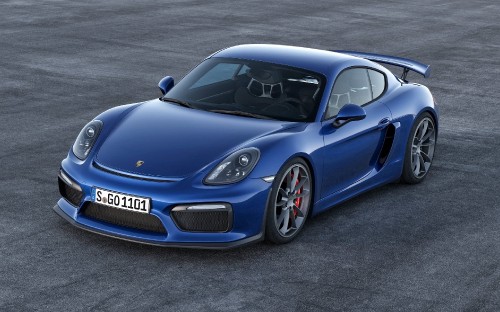 Image blue porsche 911 on road