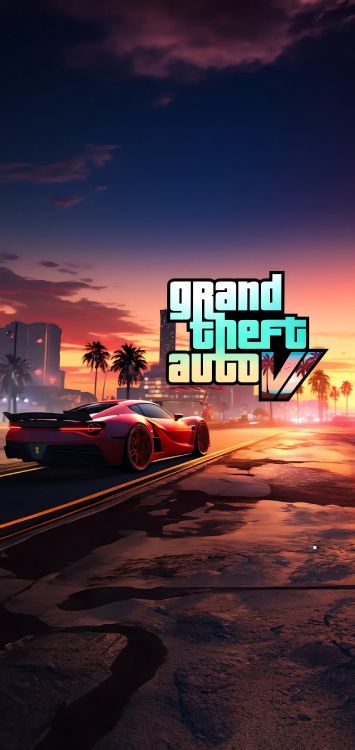 Grand Theft Auto VI, Grand Theft Auto v, Vice City, Roue, Pneu. Wallpaper in 1920x4053 Resolution