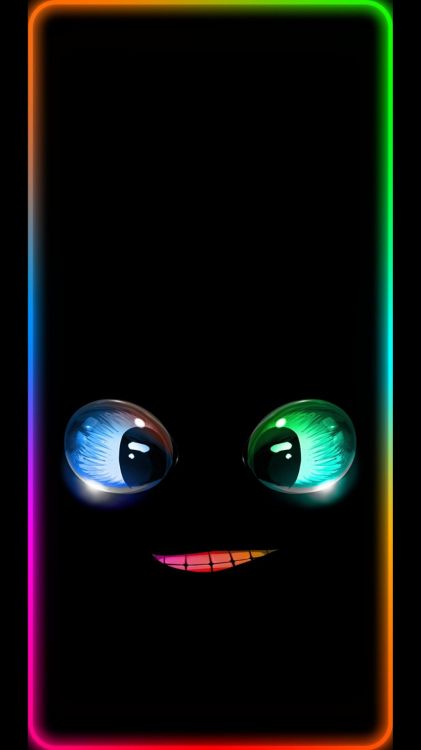 Néon, Gaz, Cercle, Obscurité, Art. Wallpaper in 1080x1920 Resolution