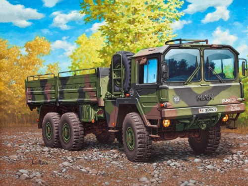 Image green and brown camouflage military truck on brown soil during daytime