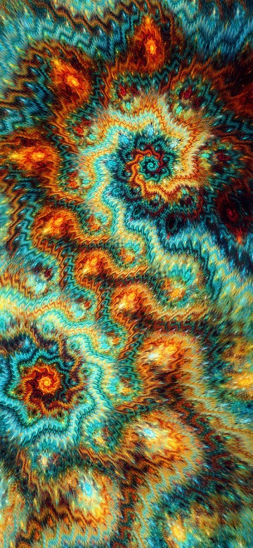Image blue and white floral textile
