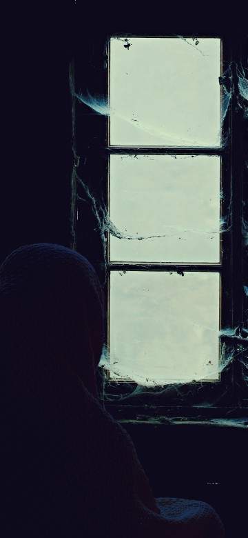 Image person in front of window