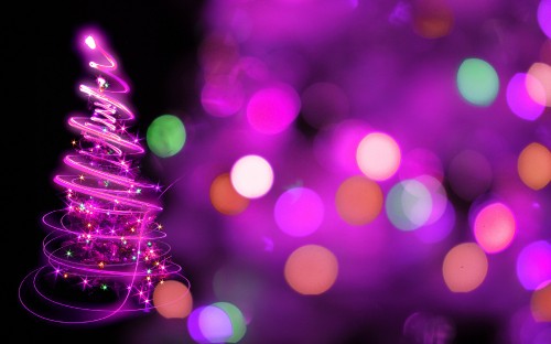 Image Christmas Day, christmas tree, purple, violet, christmas decoration