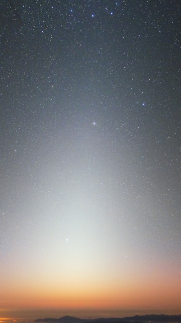 Image starry night over the sea