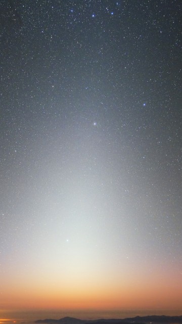 Image starry night over the sea