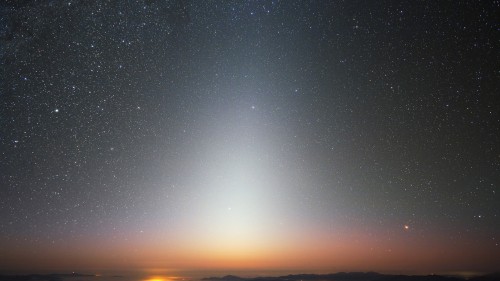 Image starry night over the sea