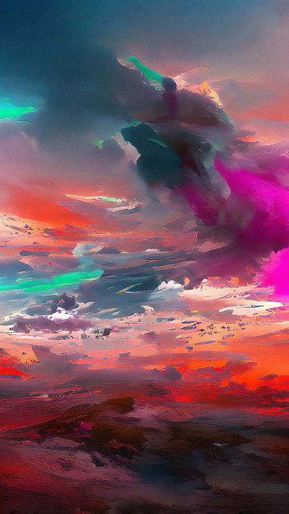 Cloud, Atmosphäre, Purpur, Afterglow, Orange. Wallpaper in 1620x2880 Resolution