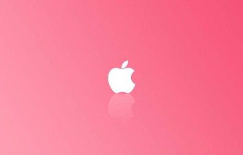 Image apple, macbook, pink, red, heart