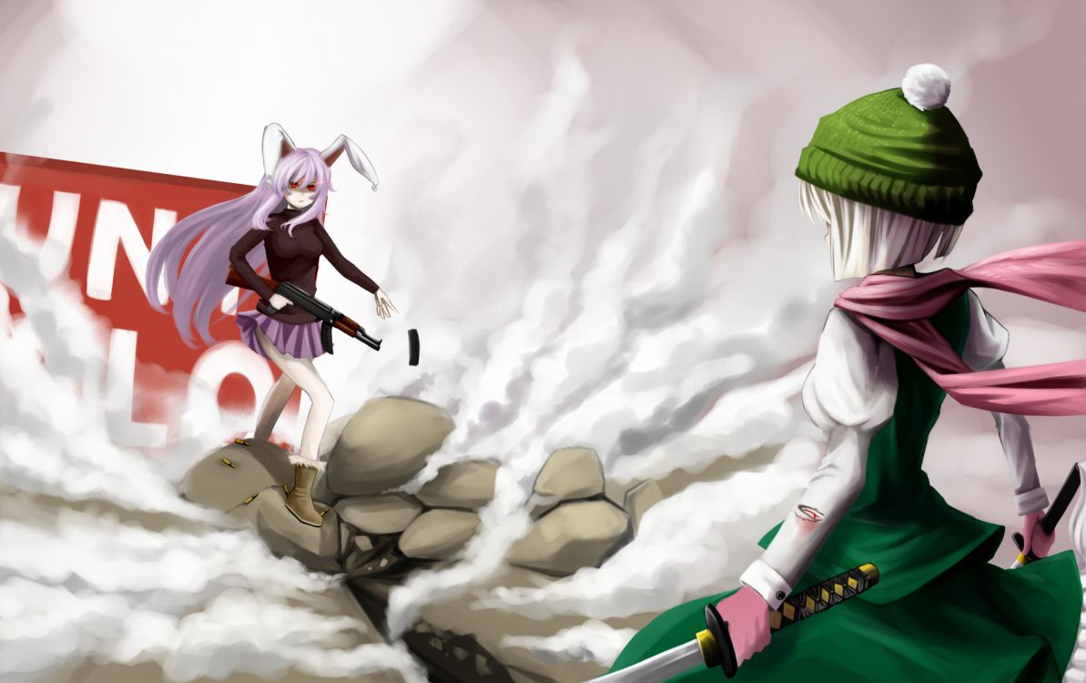 woman in green hat and white dress anime character