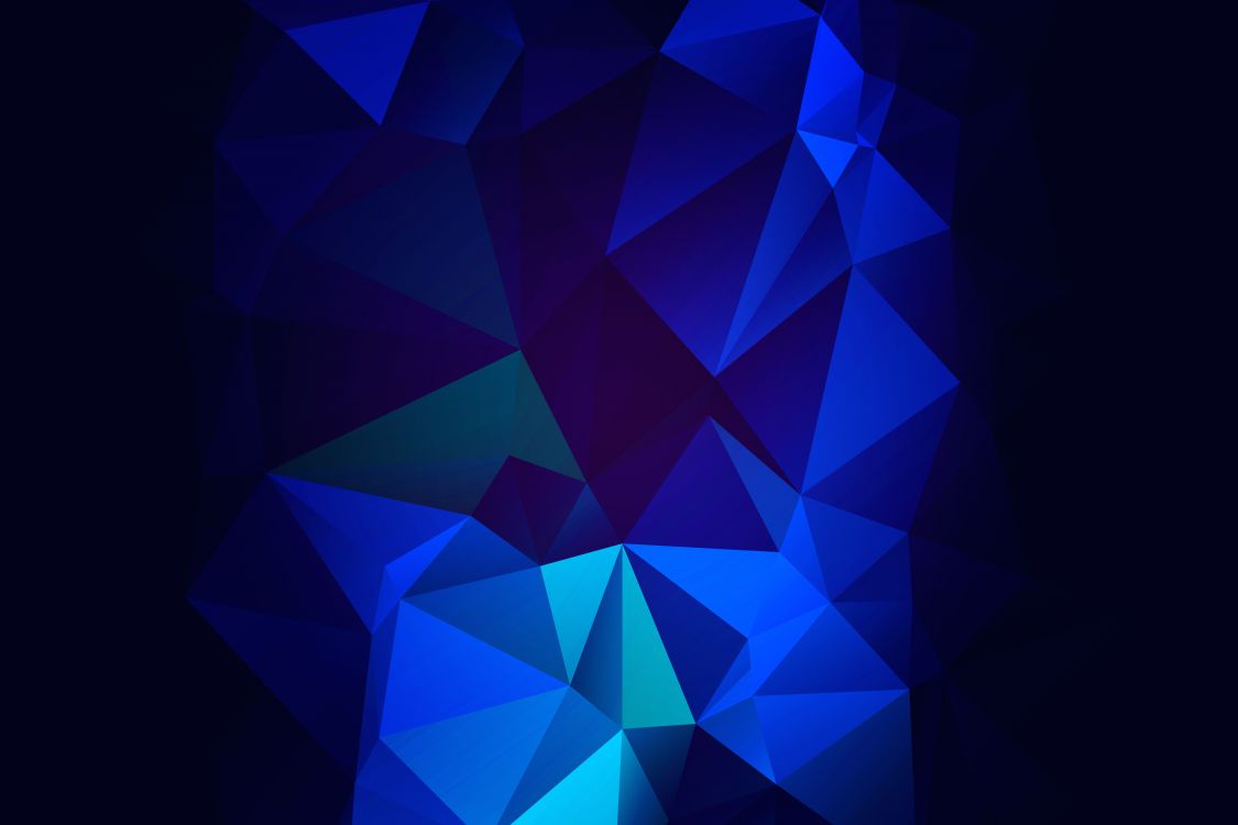 Polygon, Blau, Farbigkeit, Muster, Electric Blue. Wallpaper in 3000x2000 Resolution