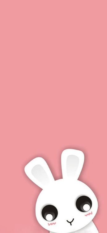 Rosa Und Weiße Herzillustration. Wallpaper in 1125x2436 Resolution