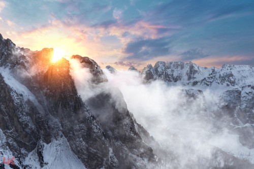 Image dolomites, nature, mountainous landforms, mountain, cloud