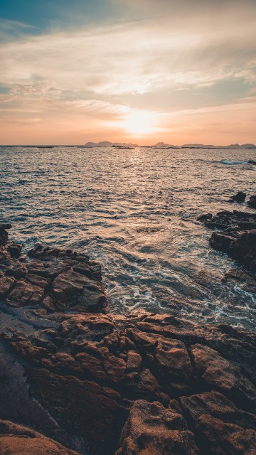 Image afterglow, sea, cloud, water, atmosphere