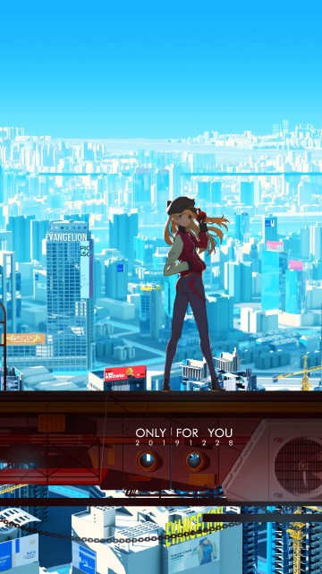 Image asuka langley soryu, anime, kaworu nagisa, building, world