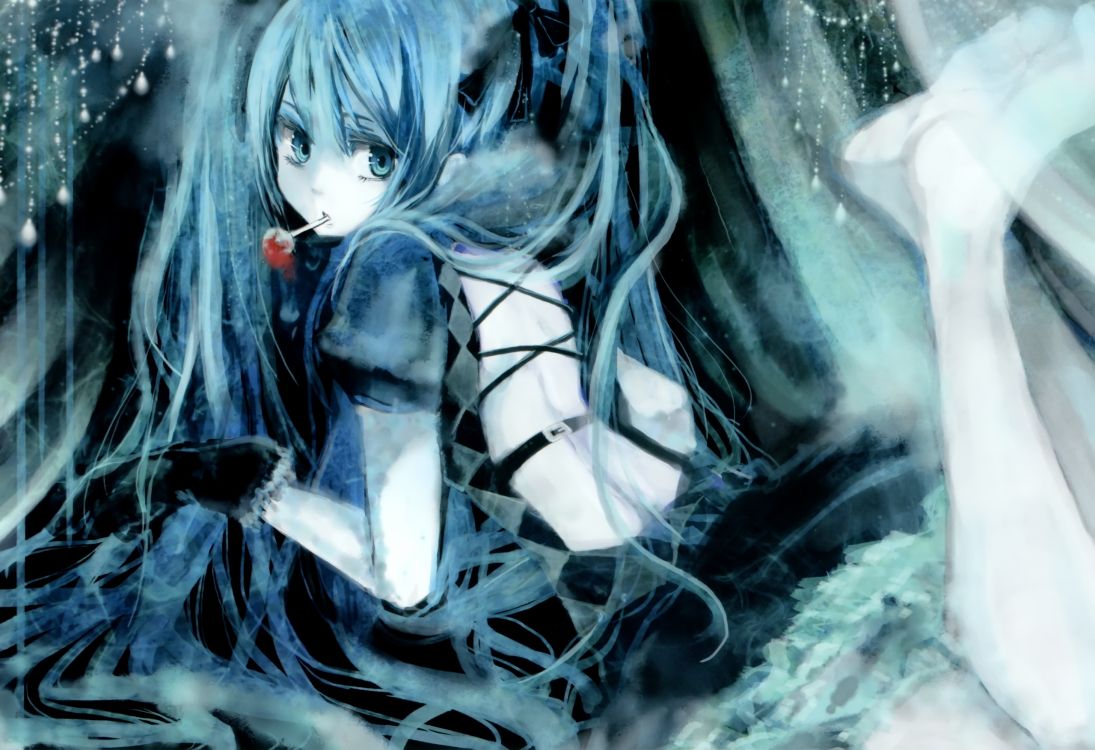 Femme en Robe Noire et Blanche Personnage D'anime. Wallpaper in 2560x1753 Resolution