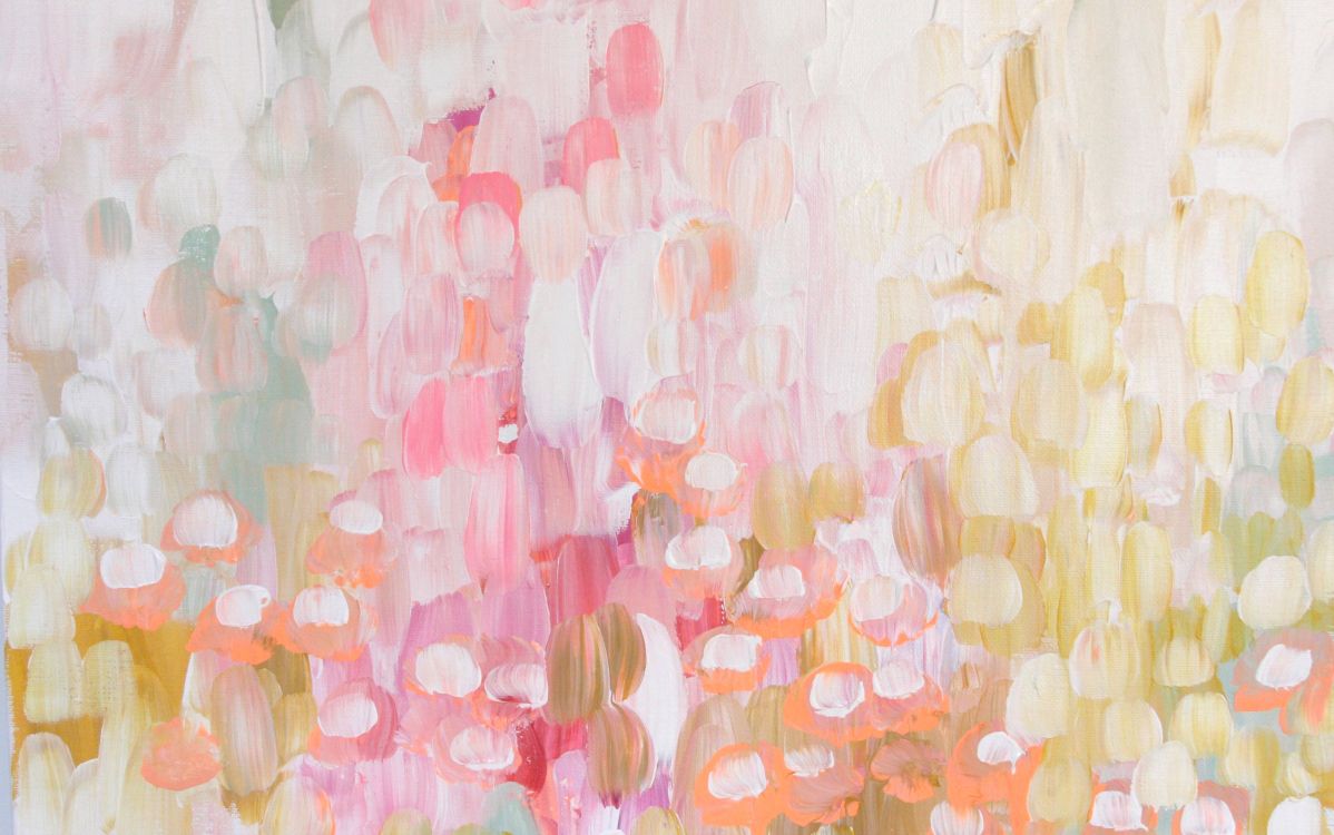 Illustration de Coeur Rose et Blanc. Wallpaper in 2796x1749 Resolution