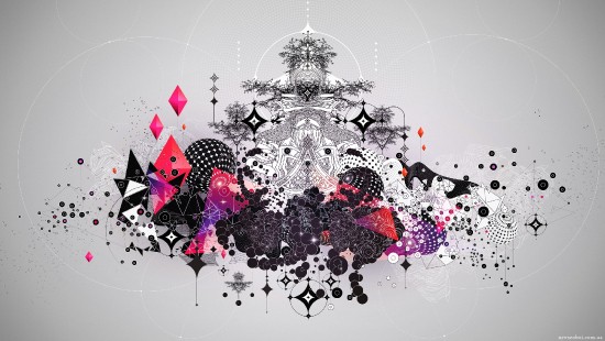 Image black and white skull and star illustration