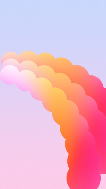 Image fhd, smartphone, red, orange, pink